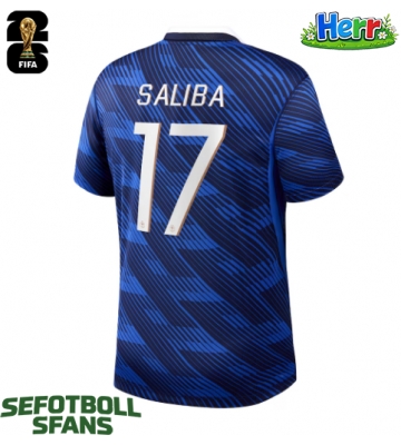 Frankrike William Saliba #17 Hemmatröja VM 2026 Kortärmad